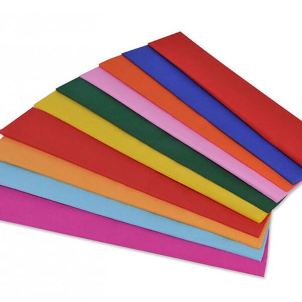 Χαρτί γκοφρέ σε διάφορα χρώματα