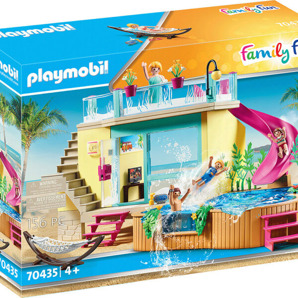 Playmobil Μπανγκαλόου Με Πισίνα (70435)