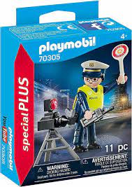 PLAYMOBIL Special Plus Τροχονόμος Με Ραντάρ Ελέγχου Ταχύτητας (70305)