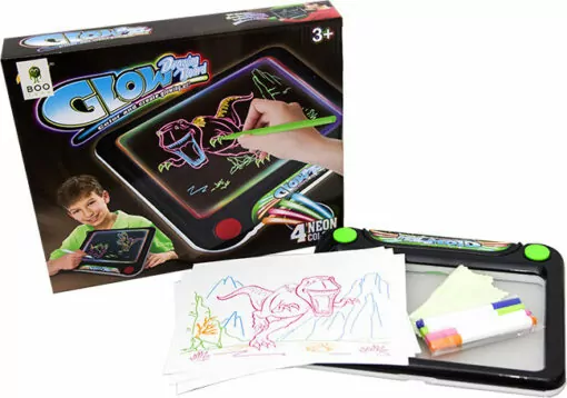 Boo Games Glow Drawing Board με 3 Σχέδια Δεινόσαυροι